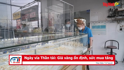 Ngày vía Thần tài: Giá vàng ổn định, sức mua tăng