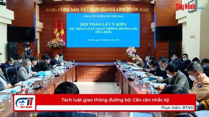 Tách luật giao thông đường bộ: Cần cân nhắc kỹ