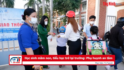 Học sinh mầm non, tiểu học trở lại trường: Phụ huynh an tâm