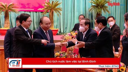 Chủ tịch nước làm việc tại Bình Định