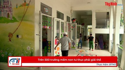 Trên 500 trường mầm non tư thục phải giải thể