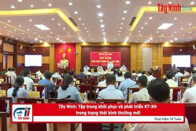 Tây Ninh: Tập trung khôi phục và phát triển KT-XH trong trạng thái bình thường mới