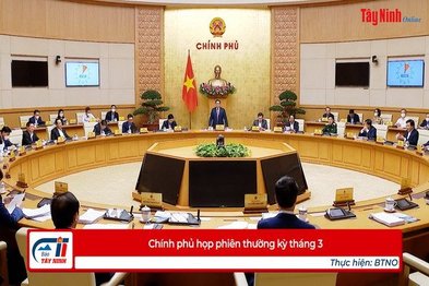 Chính phủ họp phiên thường kỳ tháng 3