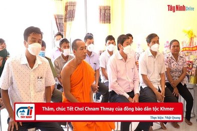 Thăm, chúc Tết Chol Chnam Thmay của đồng bào dân tộc Khmer