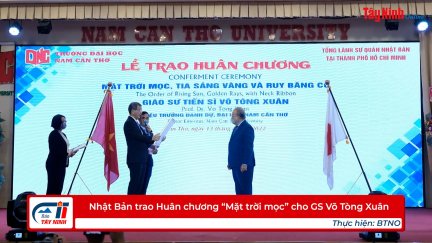 Nhật Bản trao Huân chương “Mặt trời mọc” cho GS Võ Tòng Xuân