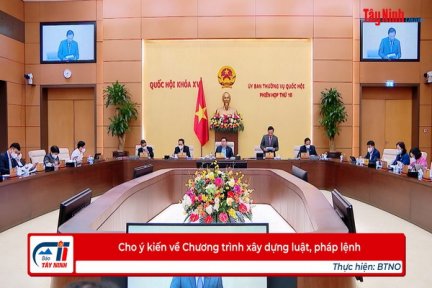 Cho ý kiến về Chương trình xây dựng luật, pháp lệnh