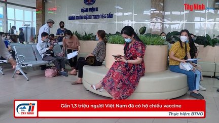 Gần 1,3 triệu người Việt Nam đã có hộ chiếu vaccine