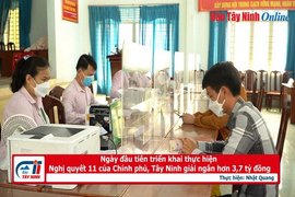 Ngày đầu tiên triển khai thực hiện Nghị quyết 11 của Chính phủ, Tây Ninh giải ngân hơn 3,7 tỷ đồng
