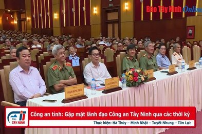 Công an tỉnh: Gặp mặt lãnh đạo Công an Tây Ninh qua các thời kỳ