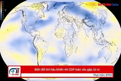 Biến đổi khí hậu khiến 4% GDP toàn cầu gặp rủi ro