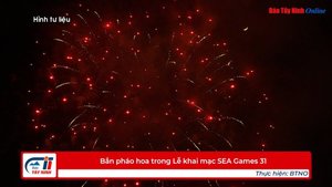 Bắn pháo hoa trong Lễ khai mạc SEA Games 31