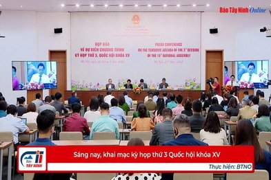 Sáng nay, khai mạc kỳ họp thứ 3 Quốc hội khóa XV