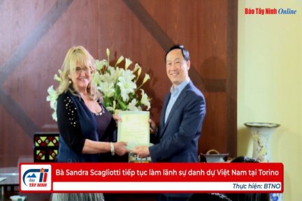 Bà Sandra Scagliotti tiếp tục làm lãnh sự danh dự Việt Nam tại Torino
