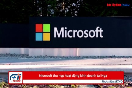 Microsoft thu hẹp hoạt động kinh doanh tại Nga