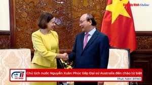 Chủ tịch nước Nguyễn Xuân Phúc tiếp Đại sứ Australia đến chào từ biệt