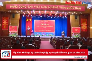 Tây Ninh: Khai mạc lớp tập huấn nghiệp vụ công tác kiểm tra, giám sát năm 2022