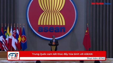 Trung Quốc cam kết thúc đẩy hòa bình với ASEAN