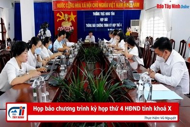 Họp báo chương trình kỳ họp thứ 4 HĐND tỉnh khoá X