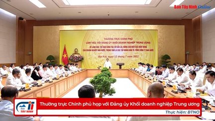 Thường trực Chính phủ họp với Đảng ủy Khối doanh nghiệp Trung ương