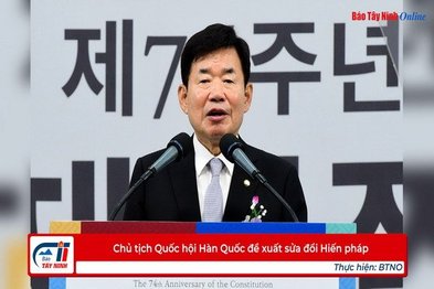 Chủ tịch Quốc hội Hàn Quốc đề xuất sửa đổi Hiến pháp
