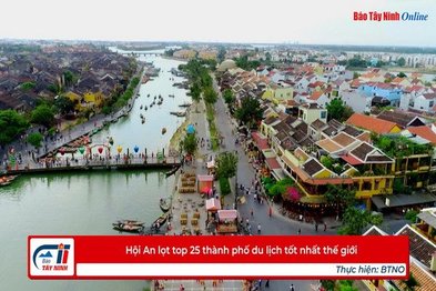 Hội An lọt top 25 thành phố du lịch tốt nhất thế giới