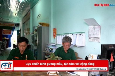 Cựu chiến binh gương mẫu, tận tâm với cộng đồng