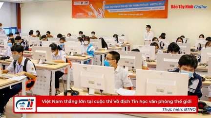 Việt Nam thắng lớn tại cuộc thi Vô địch Tin học văn phòng thế giới