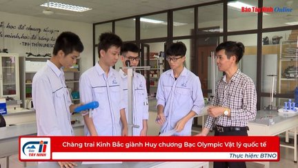 Chàng trai Kinh Bắc giành Huy chương Bạc Olympic Vật lý quốc tế