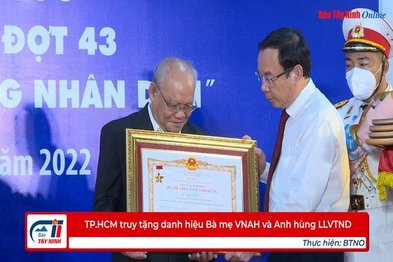 TP.HCM truy tặng danh hiệu Bà mẹ VNAH và Anh hùng LLVTND