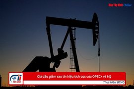Giá dầu giảm sau tín hiệu tích cực của OPEC+ và Mỹ