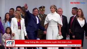 Tổng thống đắc cử Colombia tuyên thệ nhậm chức