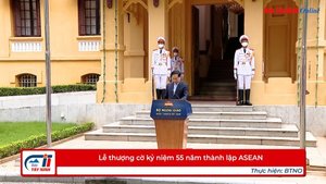 Lễ thượng cờ kỷ niệm 55 năm thành lập ASEAN