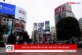 GDP thực tế Nhật Bản lần đầu vượt mức trước đại dịch