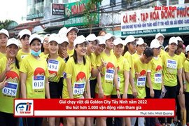 Giải chạy việt dã Golden City Tây Ninh năm 2022 thu hút hơn 1.000 vận động viên tham gia