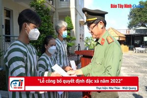“Lễ công bố quyết định đặc xá năm 2022”