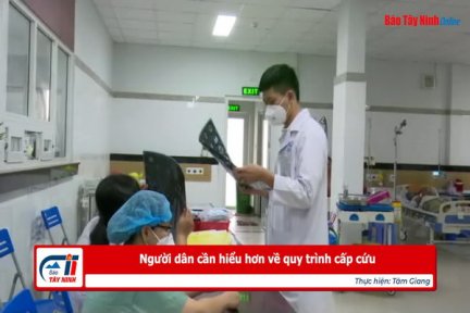 Người dân cần hiểu hơn về quy trình cấp cứu