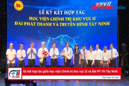 Ký kết hợp tác giữa Học viện Chính trị khu vực II và Đài PT-TH Tây Ninh