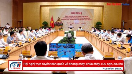 Hội nghị trực tuyến toàn quốc về phòng cháy, chữa cháy, cứu nạn, cứu hộ