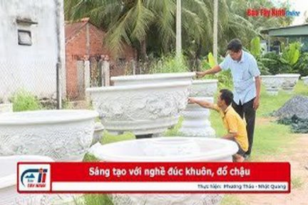 Sáng tạo với nghề đúc khuôn, đổ chậu