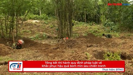 Tổng kết thi hành quy định pháp luật về khắc phục hậu quả bom mìn sau chiến tranh