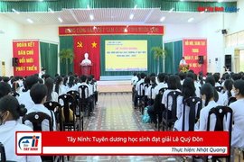 Tây Ninh: Tuyên dương học sinh đạt giải Lê Quý Đôn