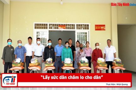 “Lấy sức dân chăm lo cho dân”