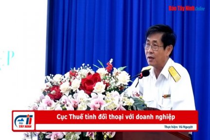 Cục Thuế tỉnh đối thoại với doanh nghiệp