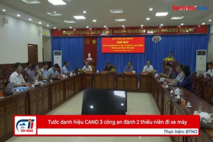 Tước danh hiệu CAND 3 công an đánh 2 thiếu niên đi xe máy