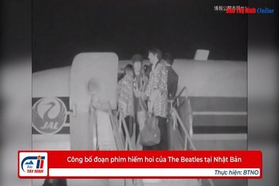 Công bố đoạn phim hiếm hoi của The Beatles tại Nhật Bản