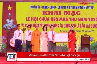 Hương án chùa Keo, Thái Bình là bảo vật Quốc gia