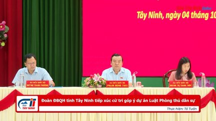 Đoàn ĐBQH tỉnh Tây Ninh tiếp xúc cử tri góp ý dự án Luật Phòng thủ dân sự