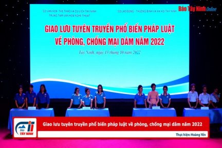 Giao lưu tuyên truyền phổ biến pháp luật về phòng, chống mại dâm năm 2022