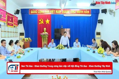 Ban Thi đua - Khen thưởng Trung ương làm việc với Hội đồng Thi đua - Khen thưởng Tây Ninh