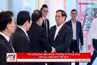 Thủ tướng làm việc với Ban Thường vụ Trung ương Hội Cựu chiến binh Việt Nam